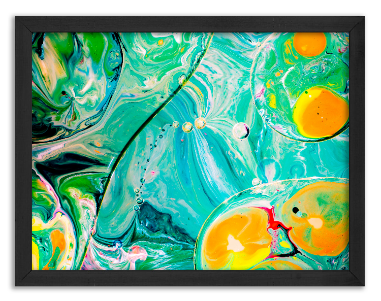 Artistic mixing of watercolor paints