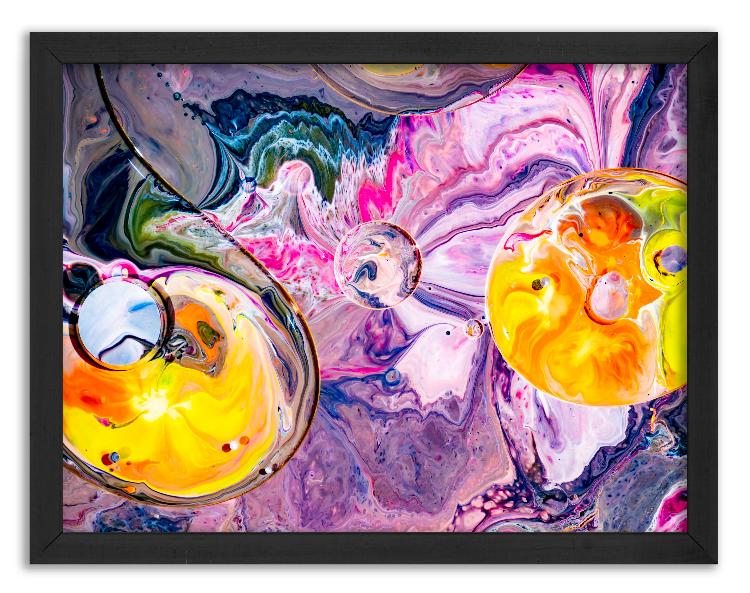 Artistic mixing of watercolor paints