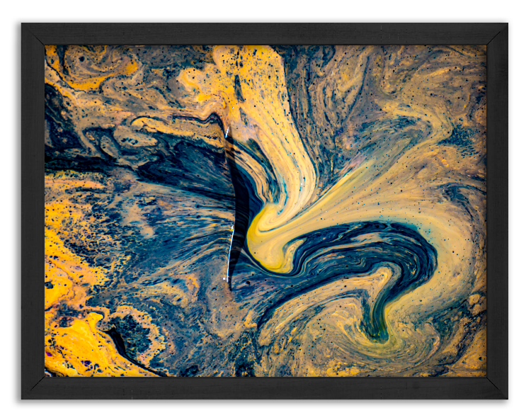 Artistic mixing of watercolor paints