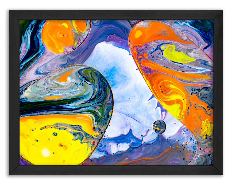 Artistic mixing of watercolor paints