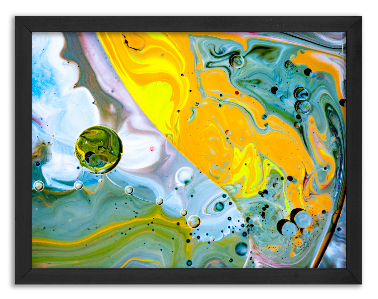 Artistic mixing of watercolor paints