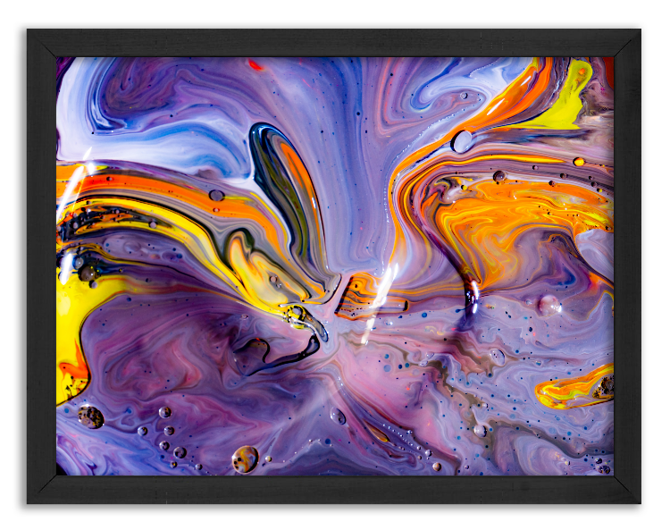 Artistic mixing of watercolor paints