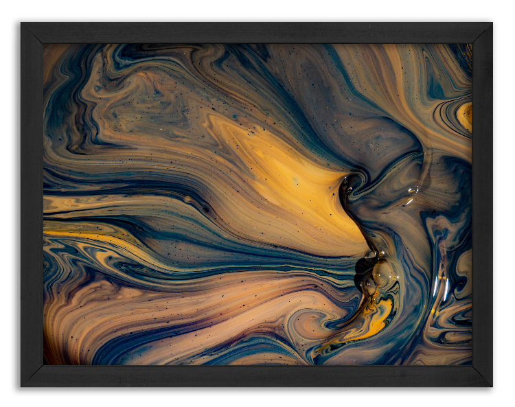 Artistic mixing of watercolor paints