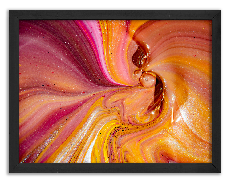 Artistic mixing of watercolor paints