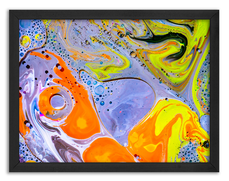Artistic mixing of watercolor paints