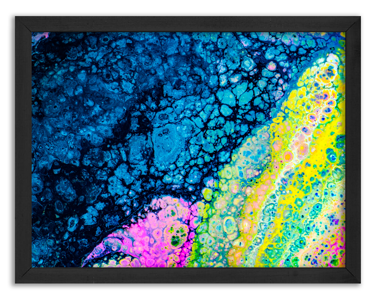 Artistic mixing of watercolor paints