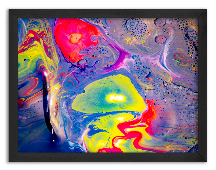 Artistic mixing of watercolor paints