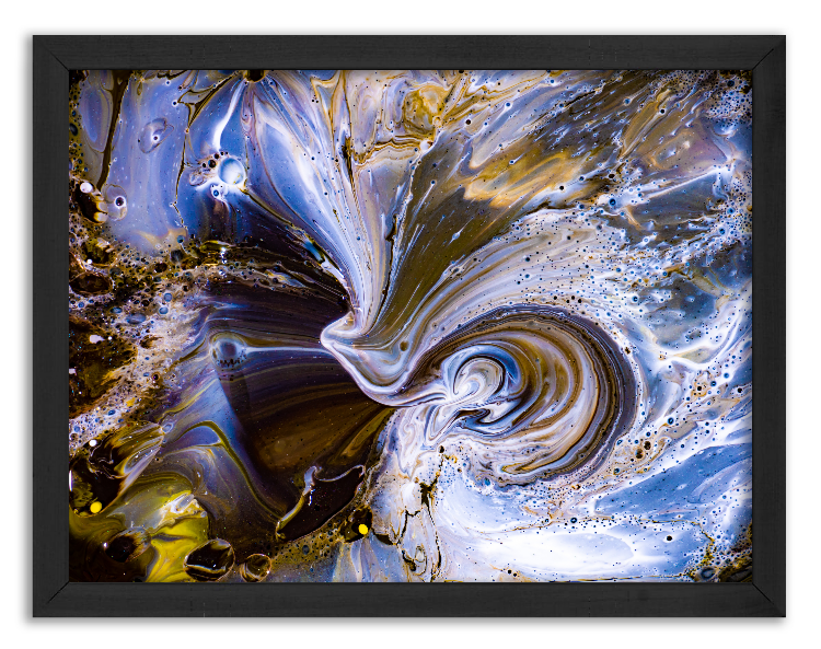 Artistic mixing of watercolor paints