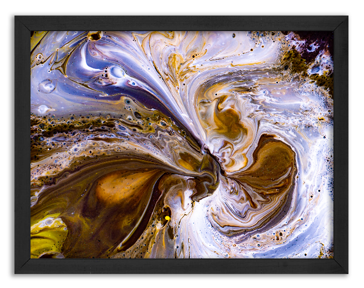 Artistic mixing of watercolor paints