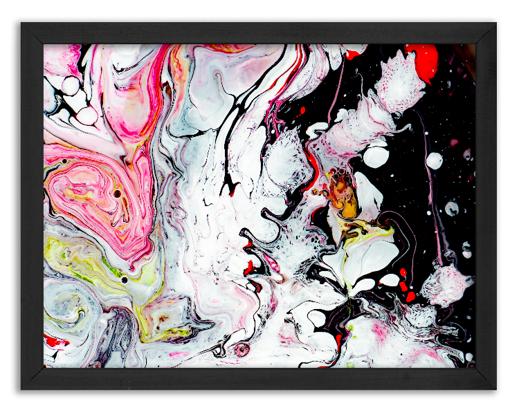 Artistic mixing of watercolor paints
