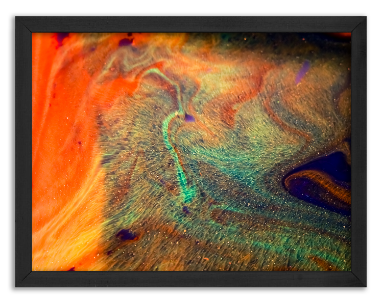 Artistic mixing of watercolor paints