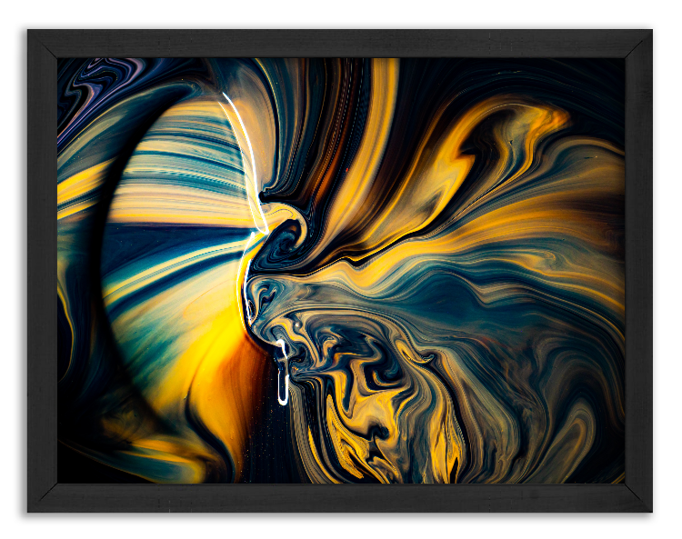 Artistic mixing of watercolor paints