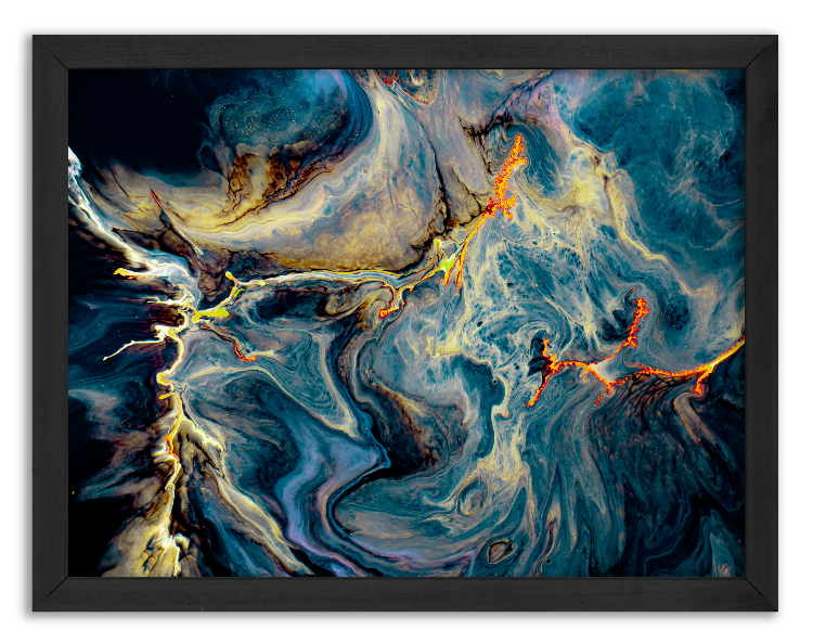 Artistic mixing of watercolor paints