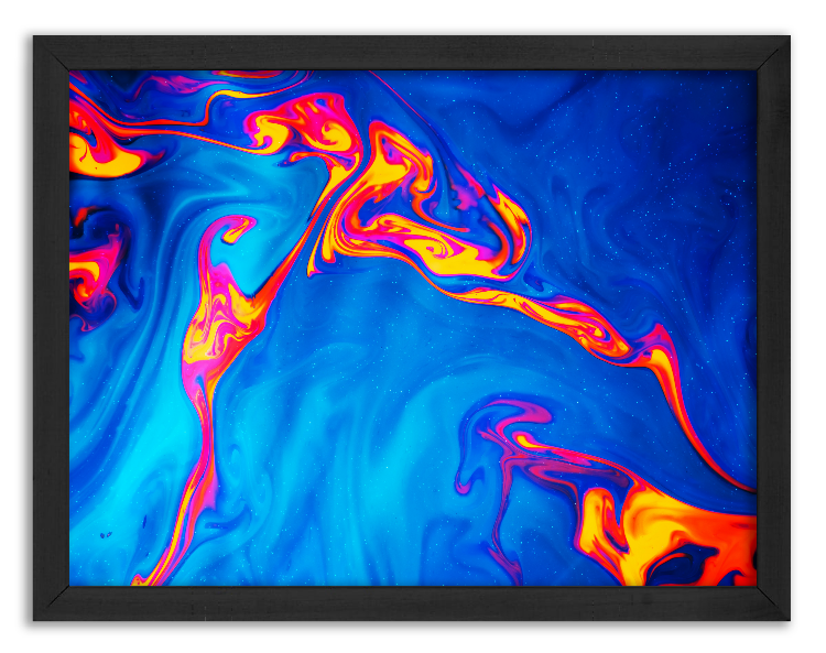 Artistic mixing of watercolor paints