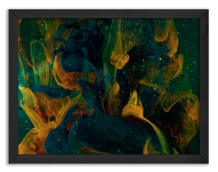 Artistic mixing of watercolor paints