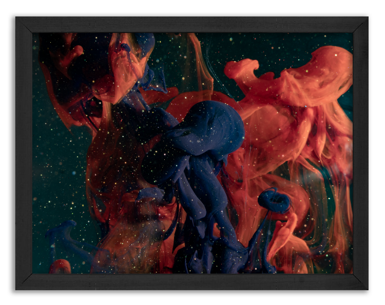 Artistic mixing of watercolor paints