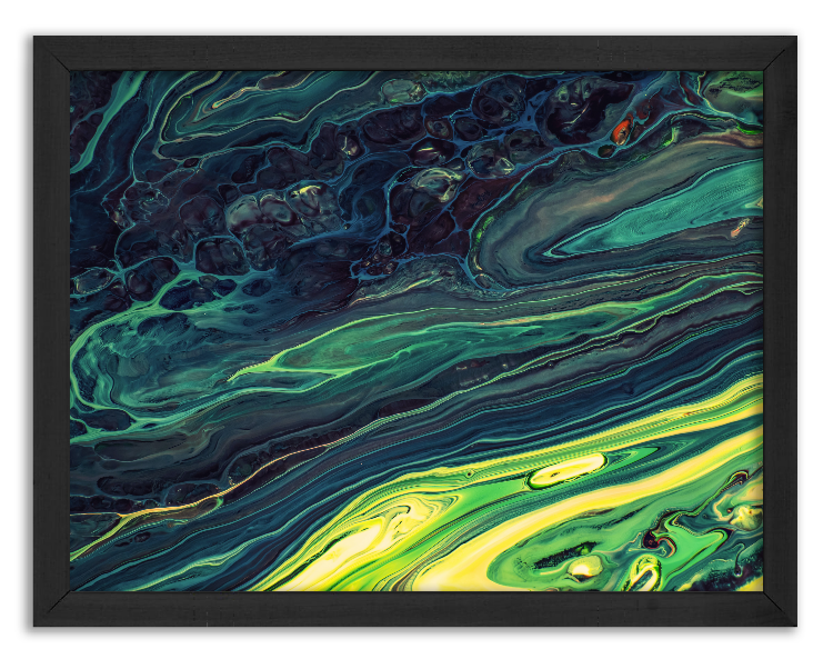 Artistic mixing of watercolor paints