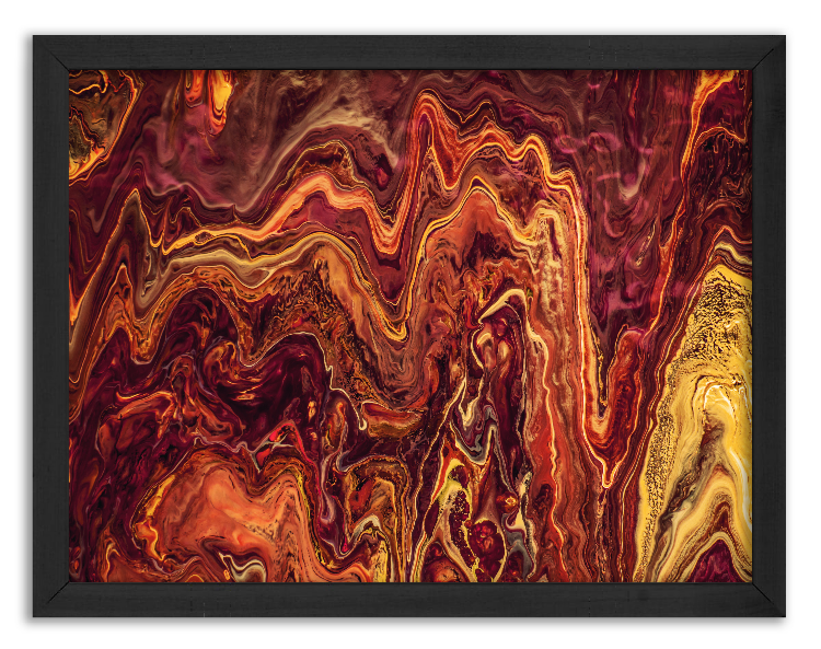 Artistic mixing of watercolor paints