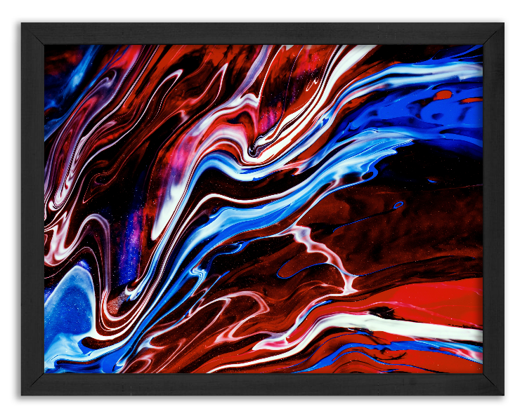 Artistic mixing of watercolor paints