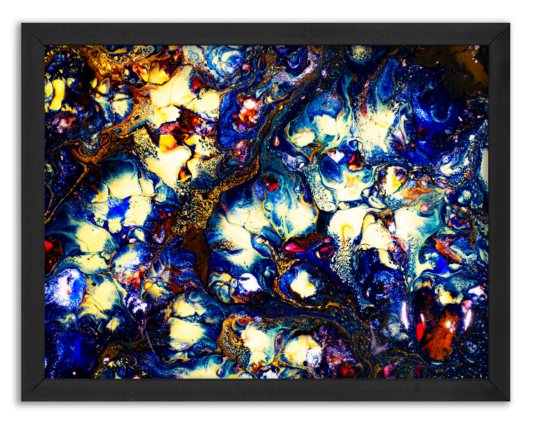 Artistic mixing of watercolor paints