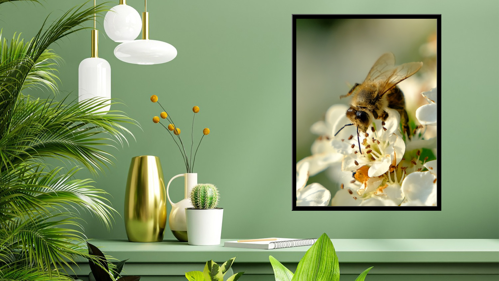 Bee collecting pollen - 2