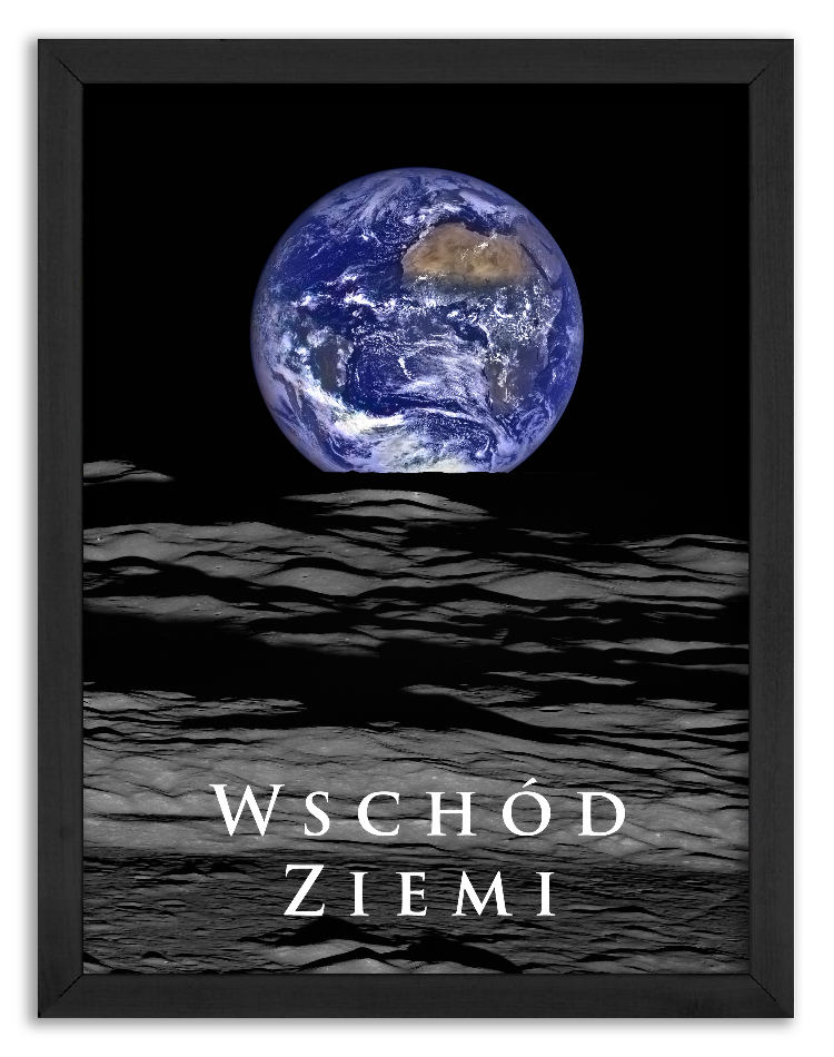 Wschód Ziemi na Księżycu - podpisany