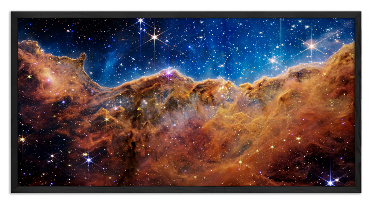 Cosmic Cliffs in the Carina Nebula