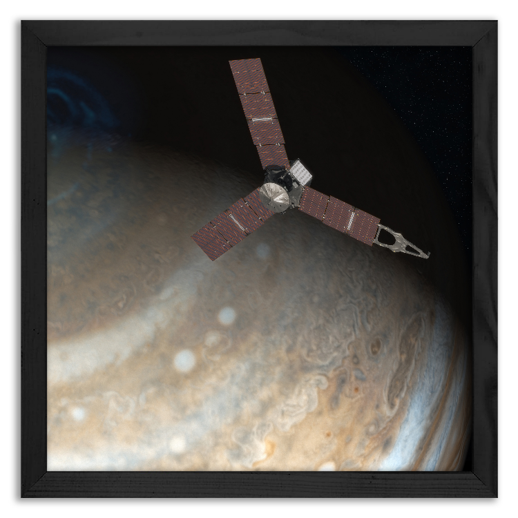 Juno Above Jupiter's Pole