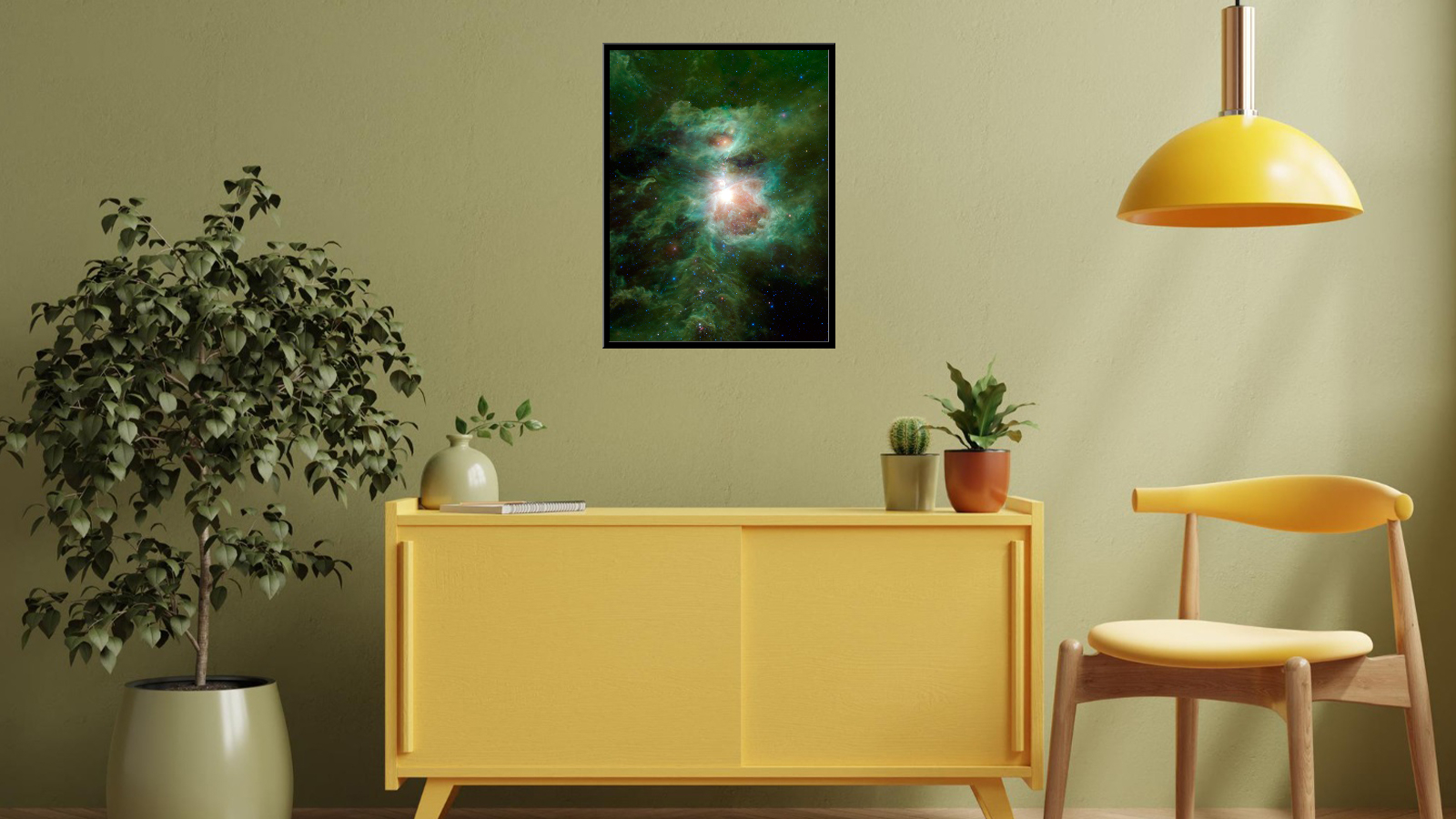 Mgławica Oriona - zielona